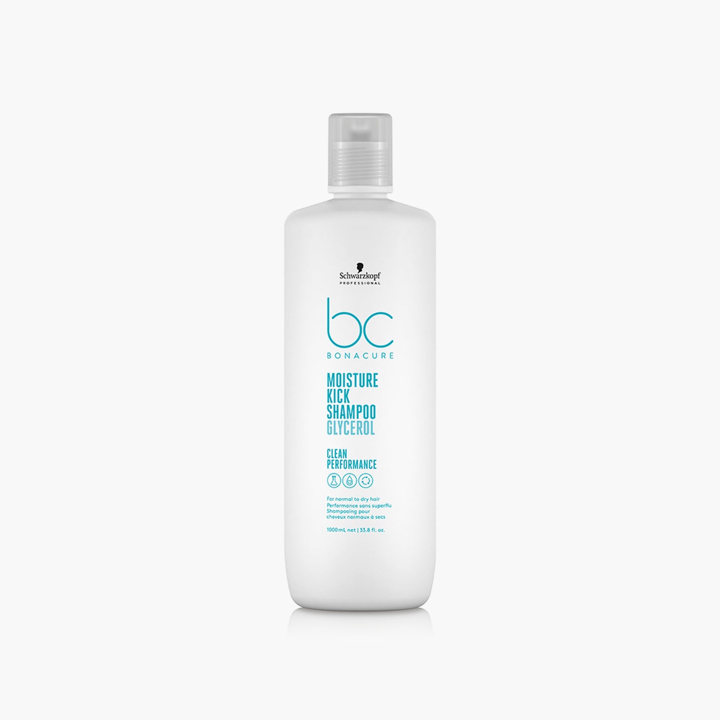Schwarzkopf BC Bonacure Moisture Kick Shampoo Glycerol For Normal To Dry Hair 1000ml