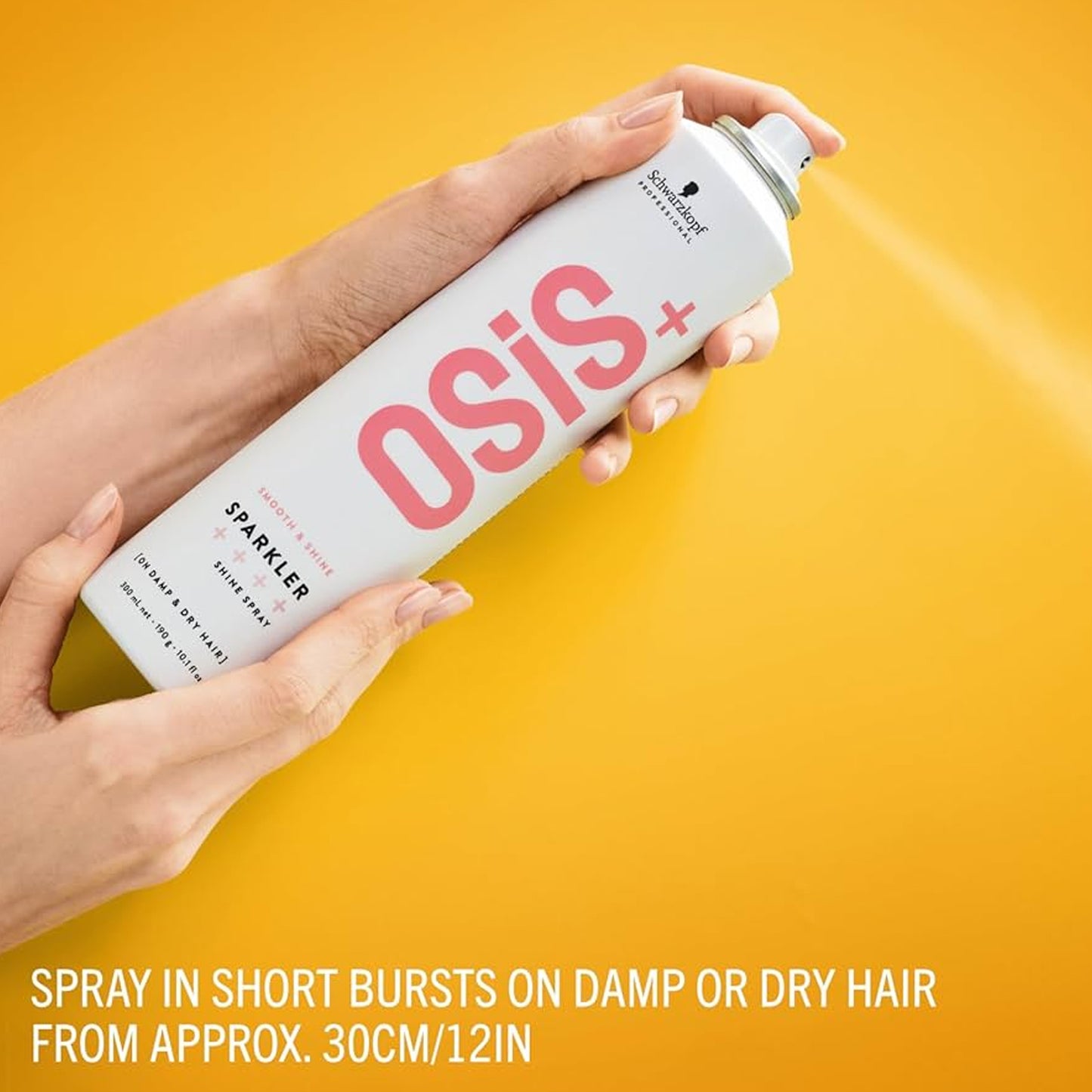 Schwarzkopf Osis+ Sparkler Shine Spray On Damp And Dry Hair 300ml