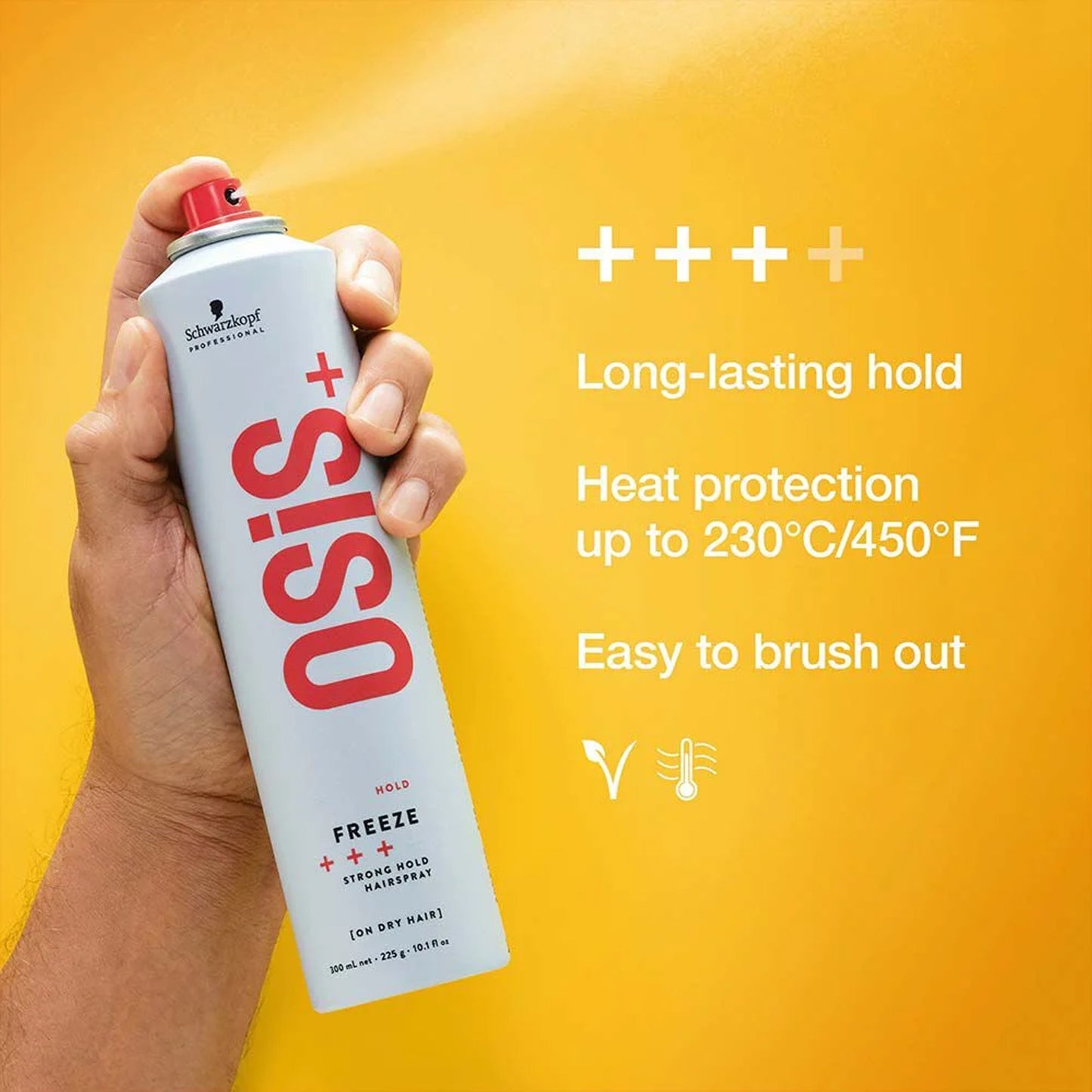 Schwarzkopf Osis+ Freeze Strong Hold Hair Spray On Dry Hair 500ml