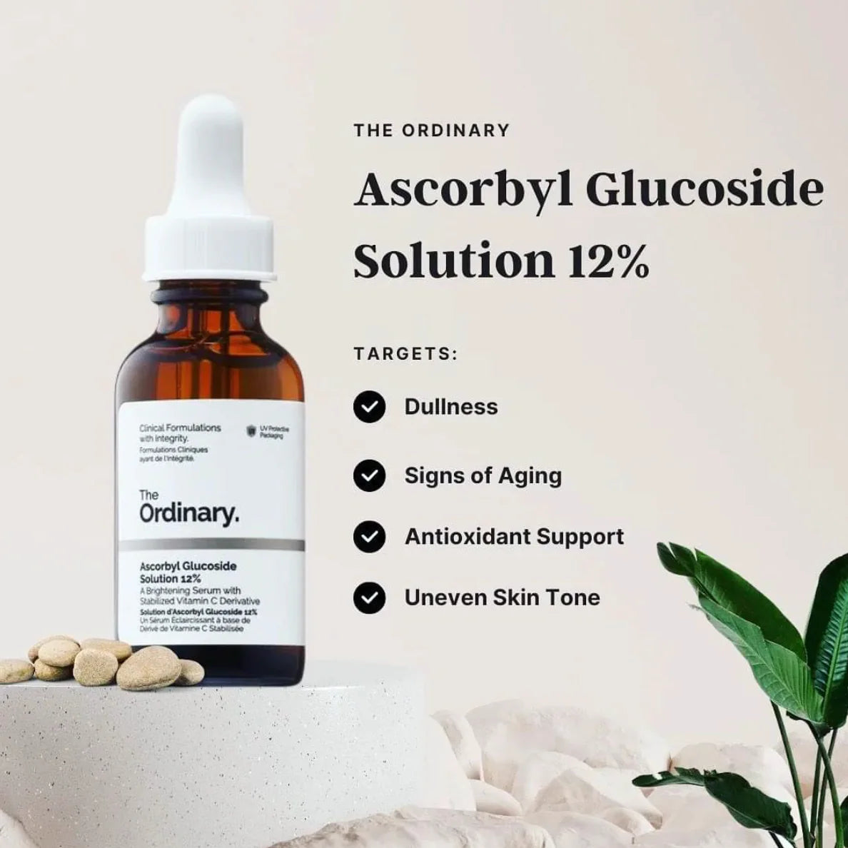 The Ordinary Ascorbyl Glucoside Solution 12% 30ml price in Pakistan