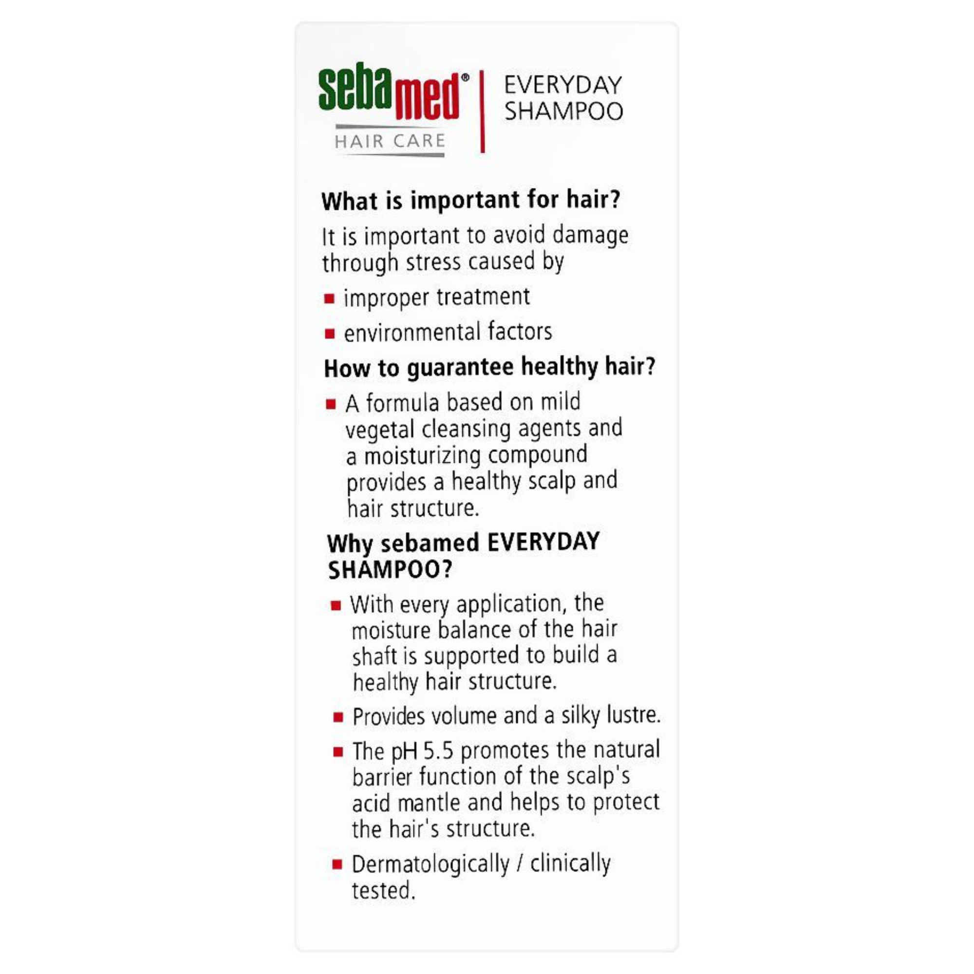 Sebamed Everyday Shampoo For Normal To Dry Hair how to use