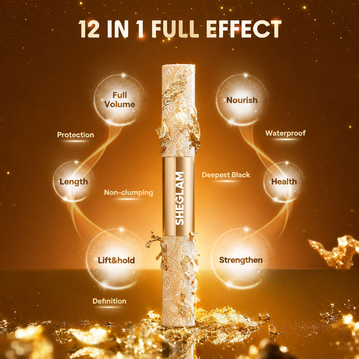 Sheglam All In One 24k Multi-Effect Mascara 4gm