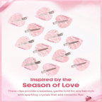 Sheglam Cupid's Charm Lovely Crystal Hair Clips
