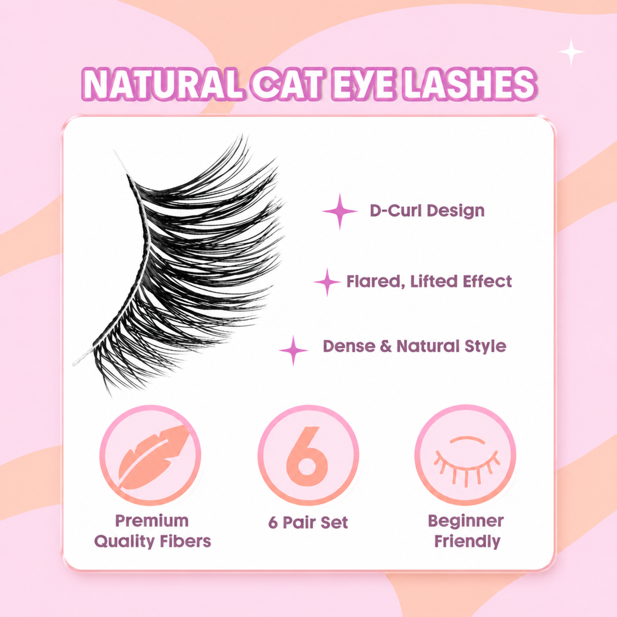 Sheglam Flutter Flirt Natural Cat Eye Half Strip Lashes