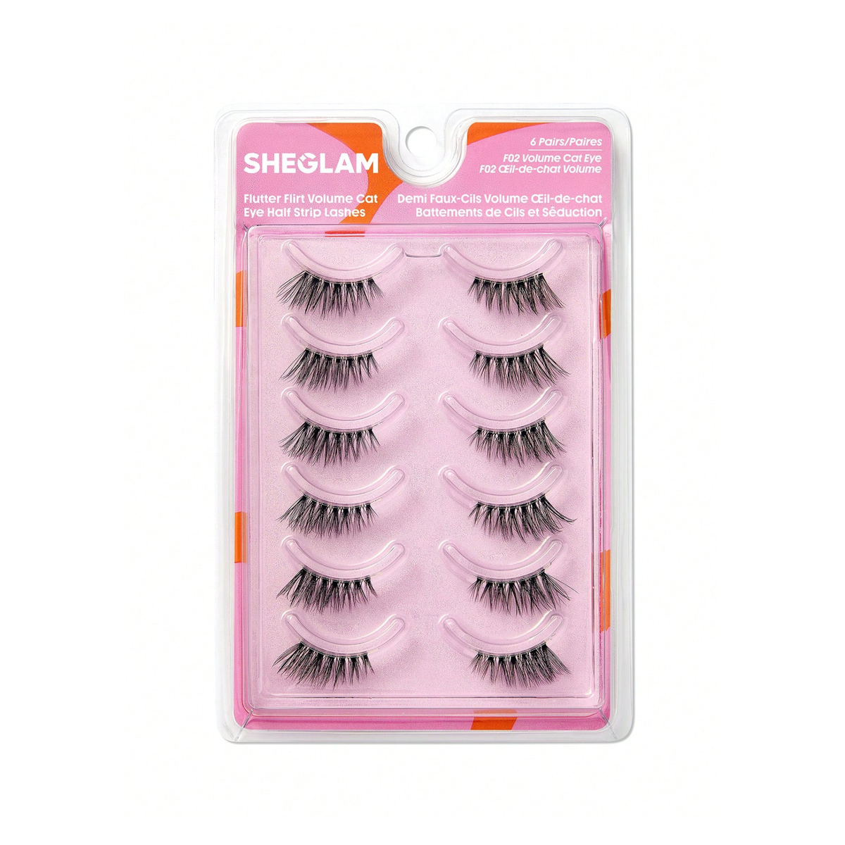 Sheglam Flutter Flirt Volume Cat Eye Half Strip Lashes