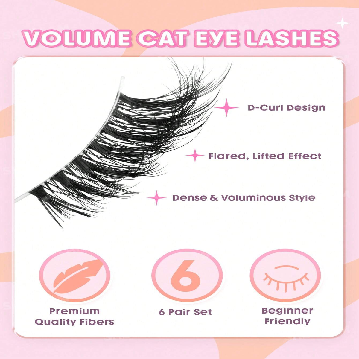 Sheglam Flutter Flirt Volume Cat Eye Half Strip Lashes