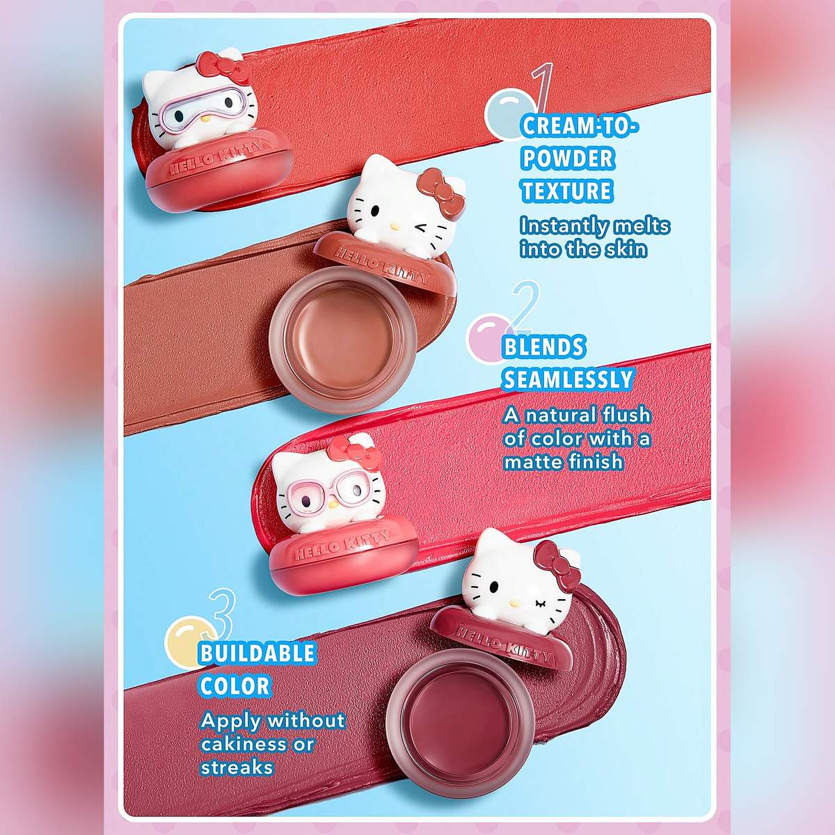 Sheglam Hello Kitty Coastal Charm Cream Blush 5gm