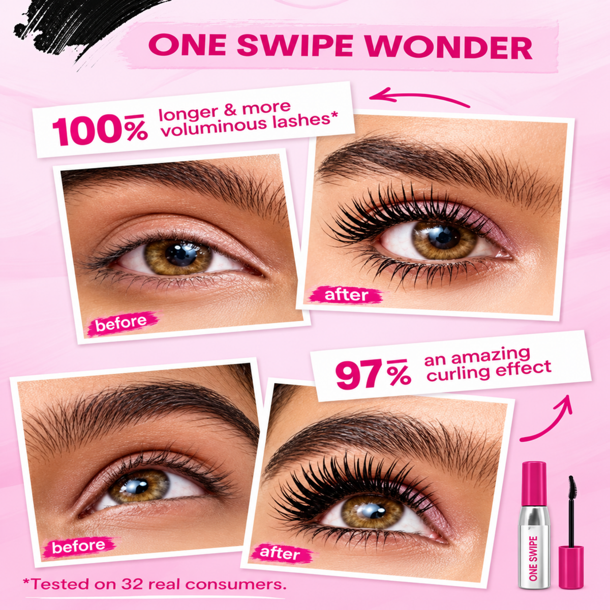Sheglam Lash Lighter Up & Out Mascara 8ml