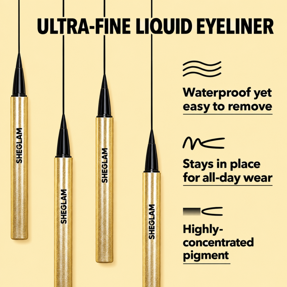 Sheglam Line & DefineWaterproof Liquid Eyeliner 0.5ml