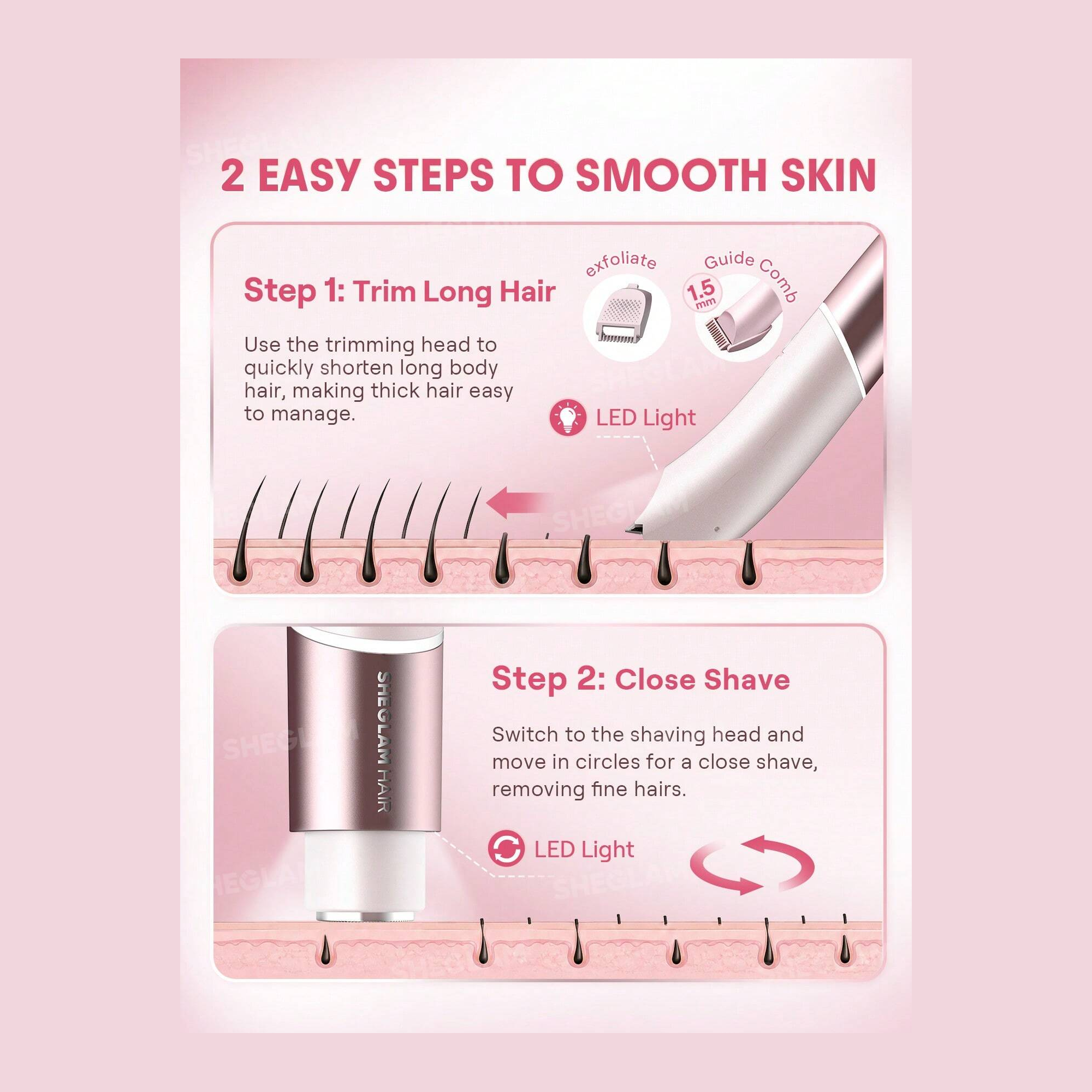Sheglam Smooth Moves Dual-Head Electric Bikini Trimmer