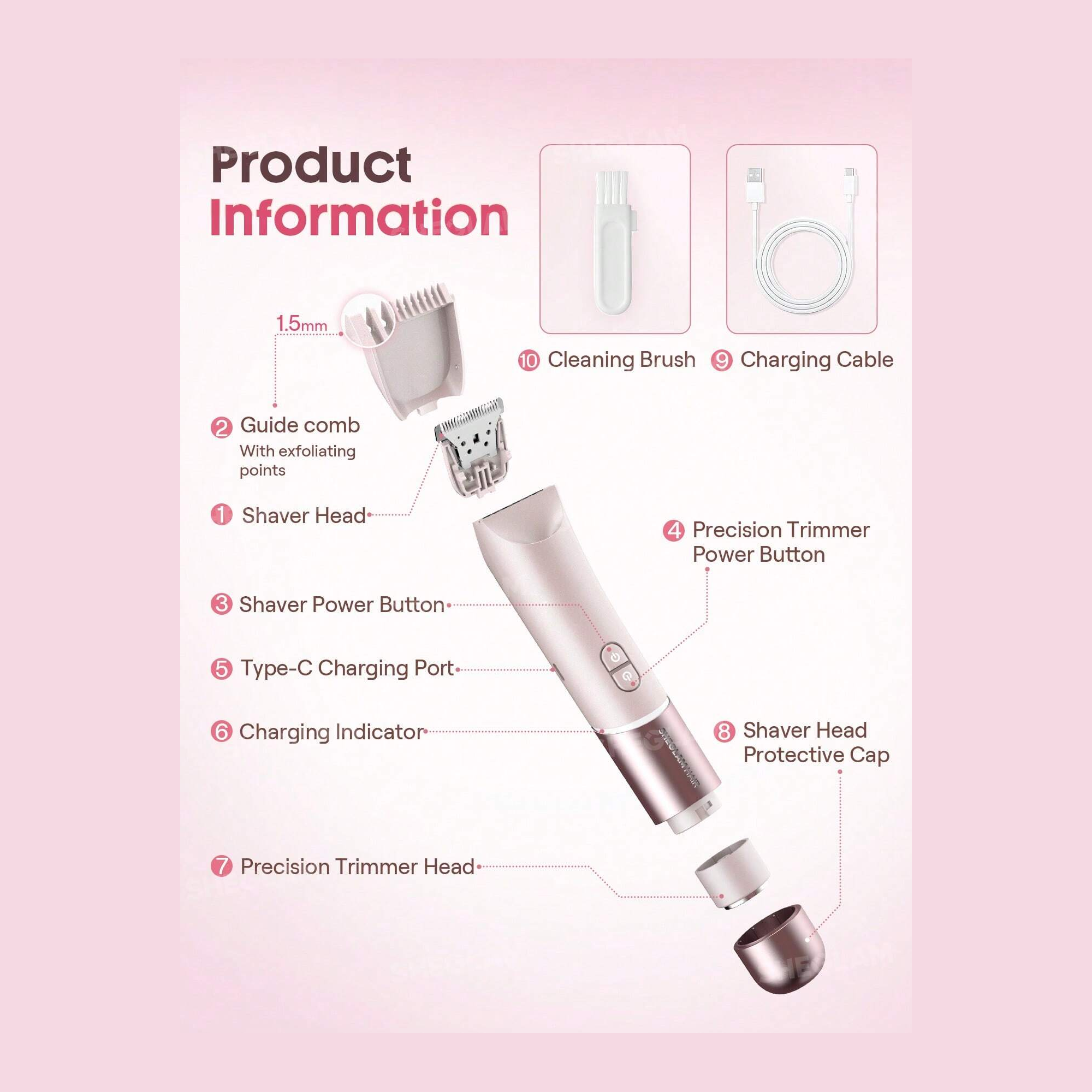 Sheglam Smooth Moves Dual-Head Electric Bikini Trimmer