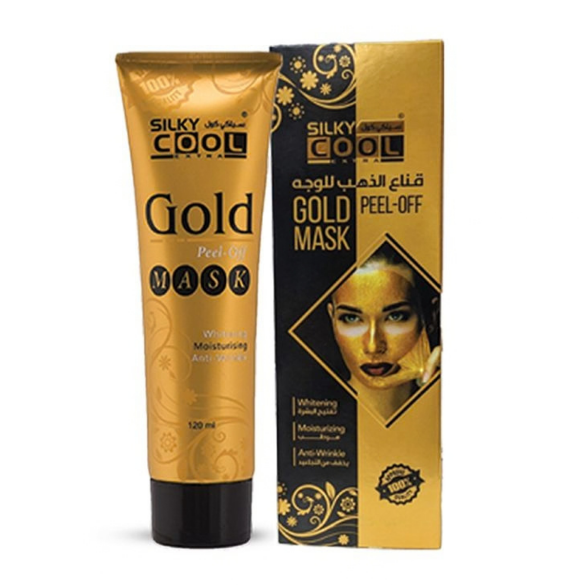 Silky Cool Extra Gold Peel-Off Whitening Mask