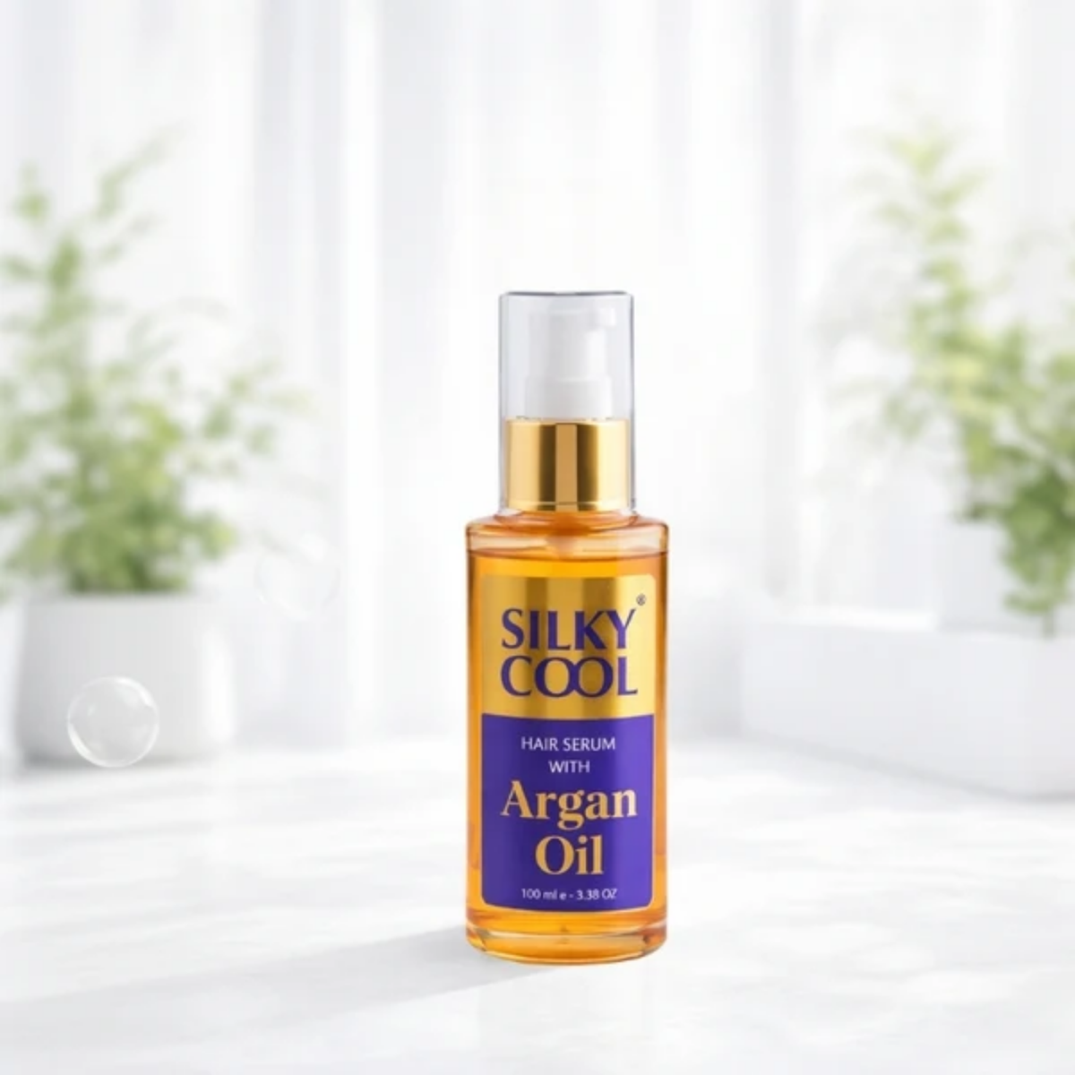 Silky Cool Hair Serum with Argan Oil