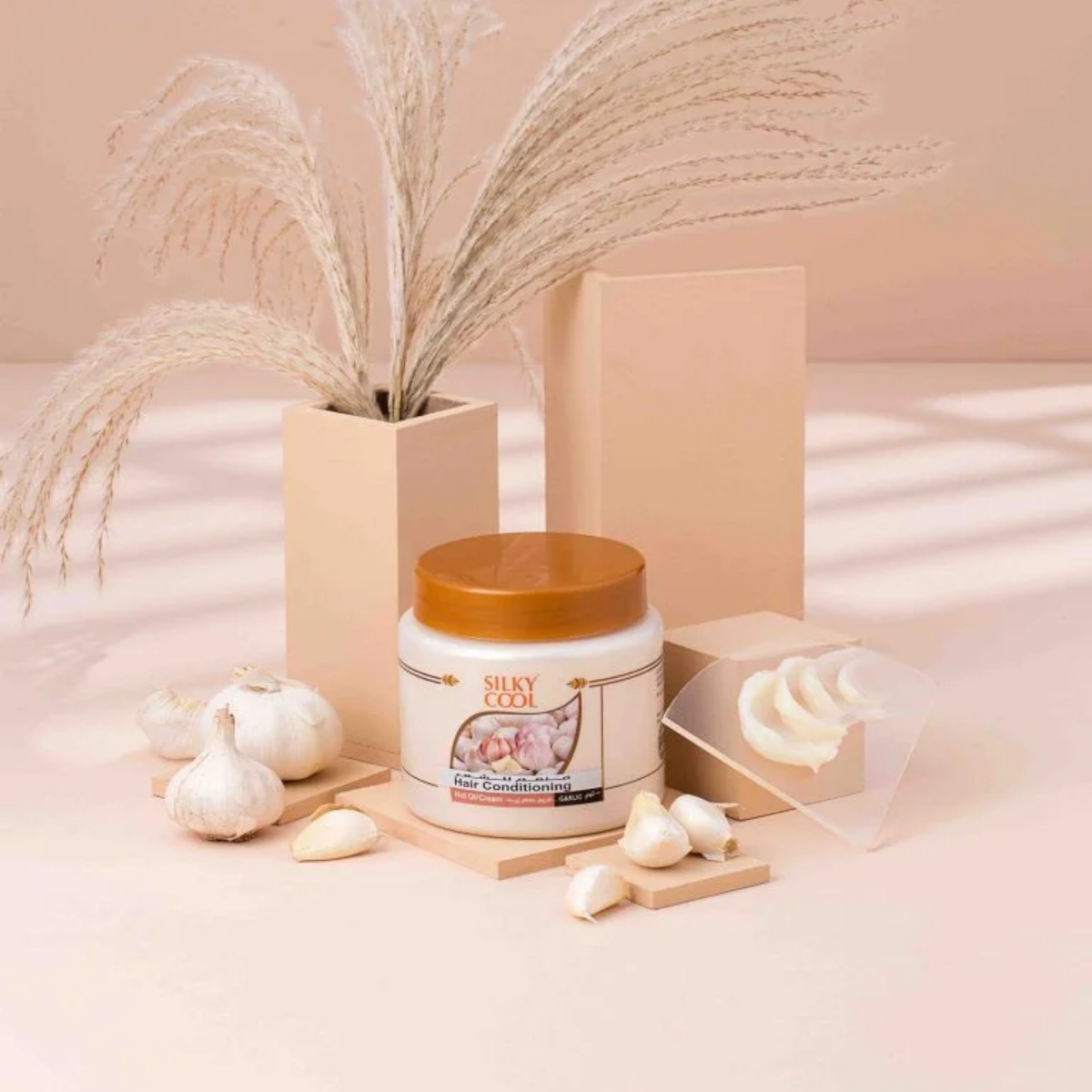 Silky Cool Hair Conditioning Hot Oil Garlic Cream