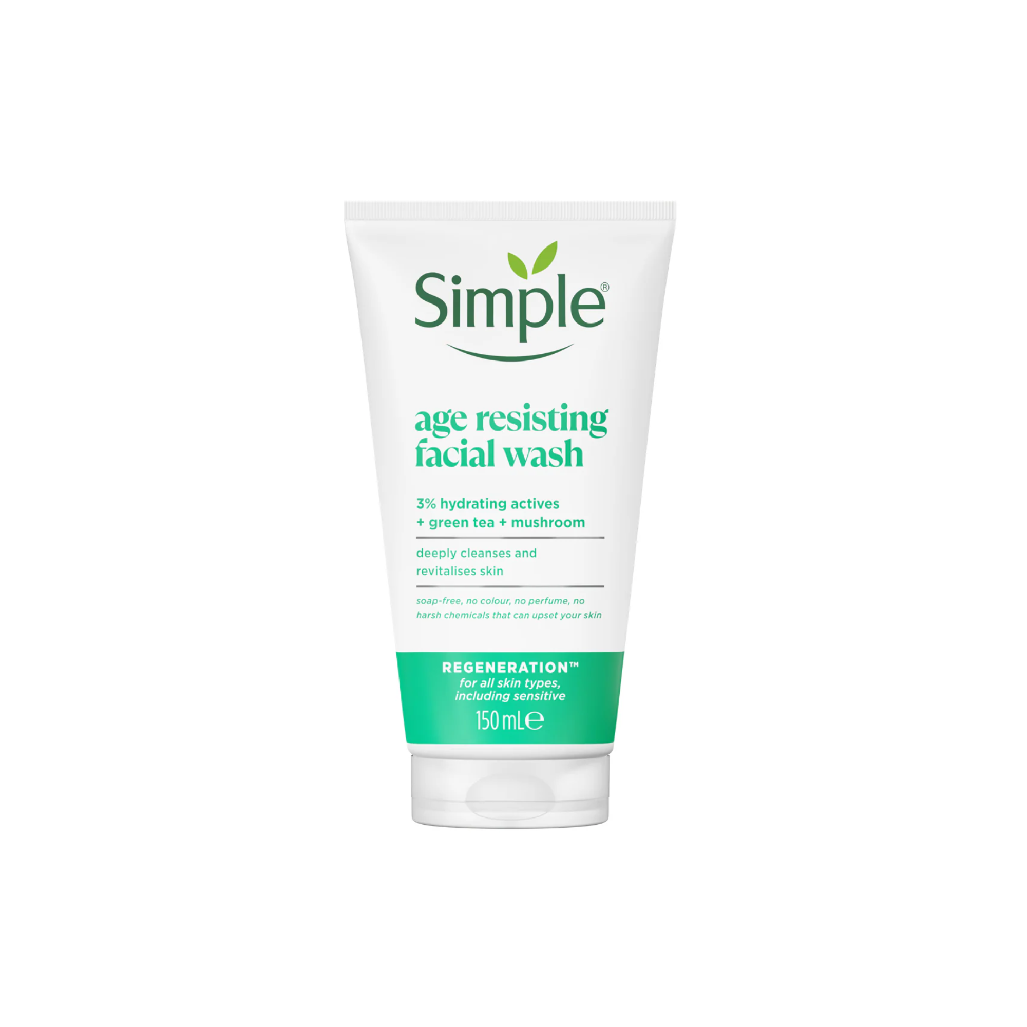 Simple Regeneration Age Resisting Facial Wash For All Skin Types 150ml