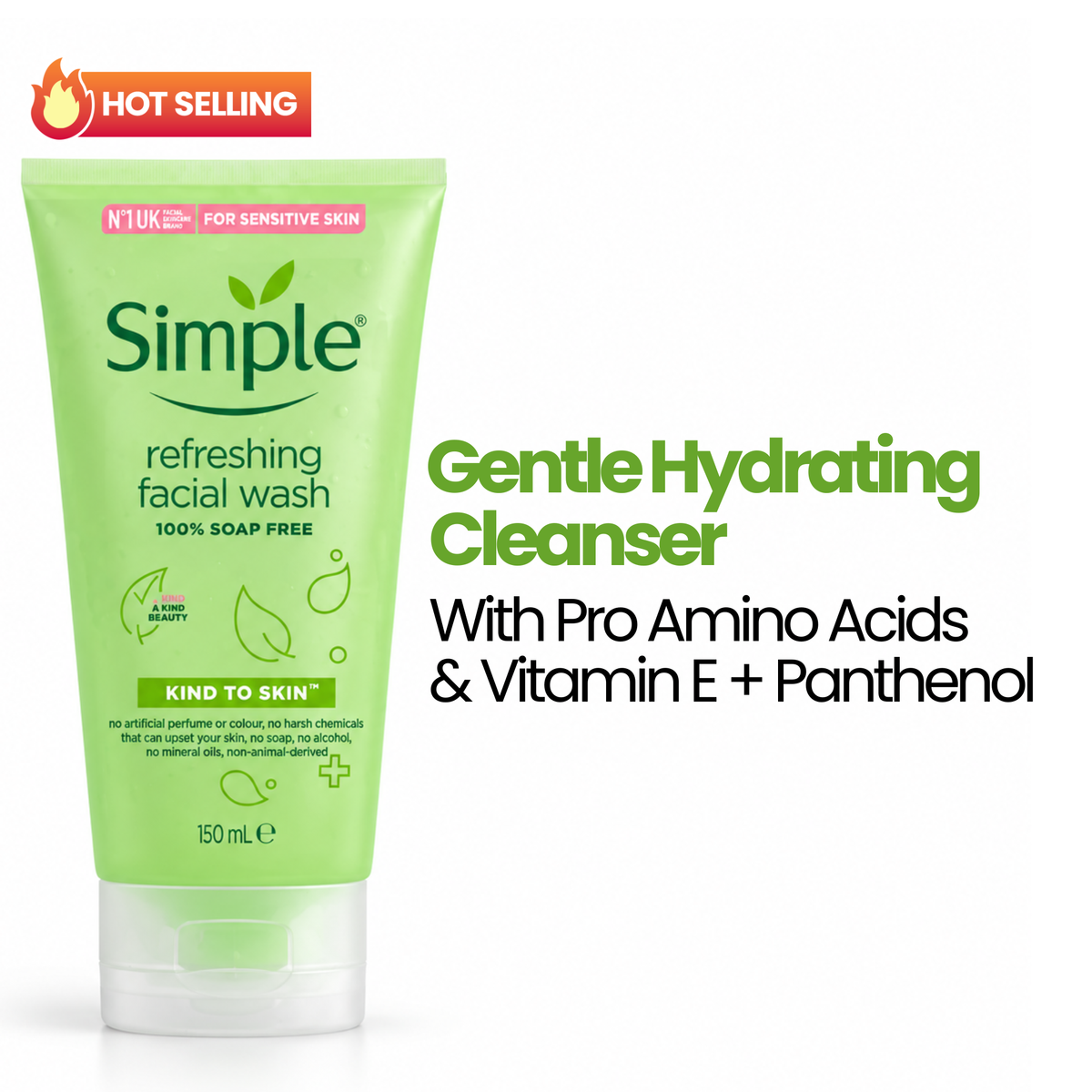 Simple Refreshing Facial Wash 150ml