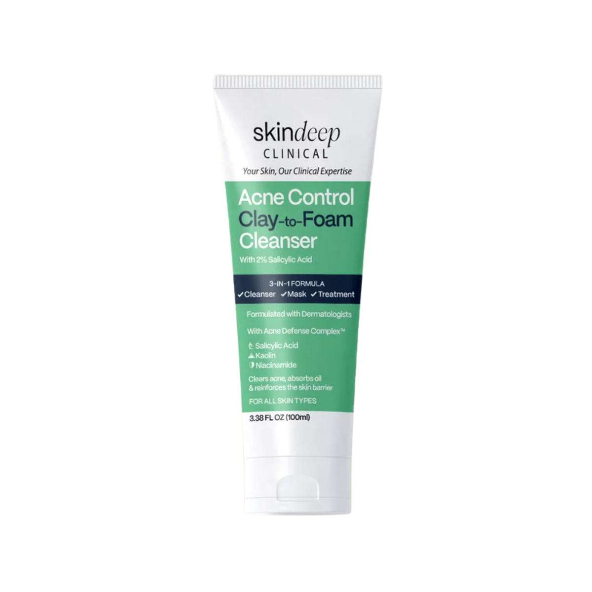 Skin Deep Acne Control Clay To Foam Cleanser