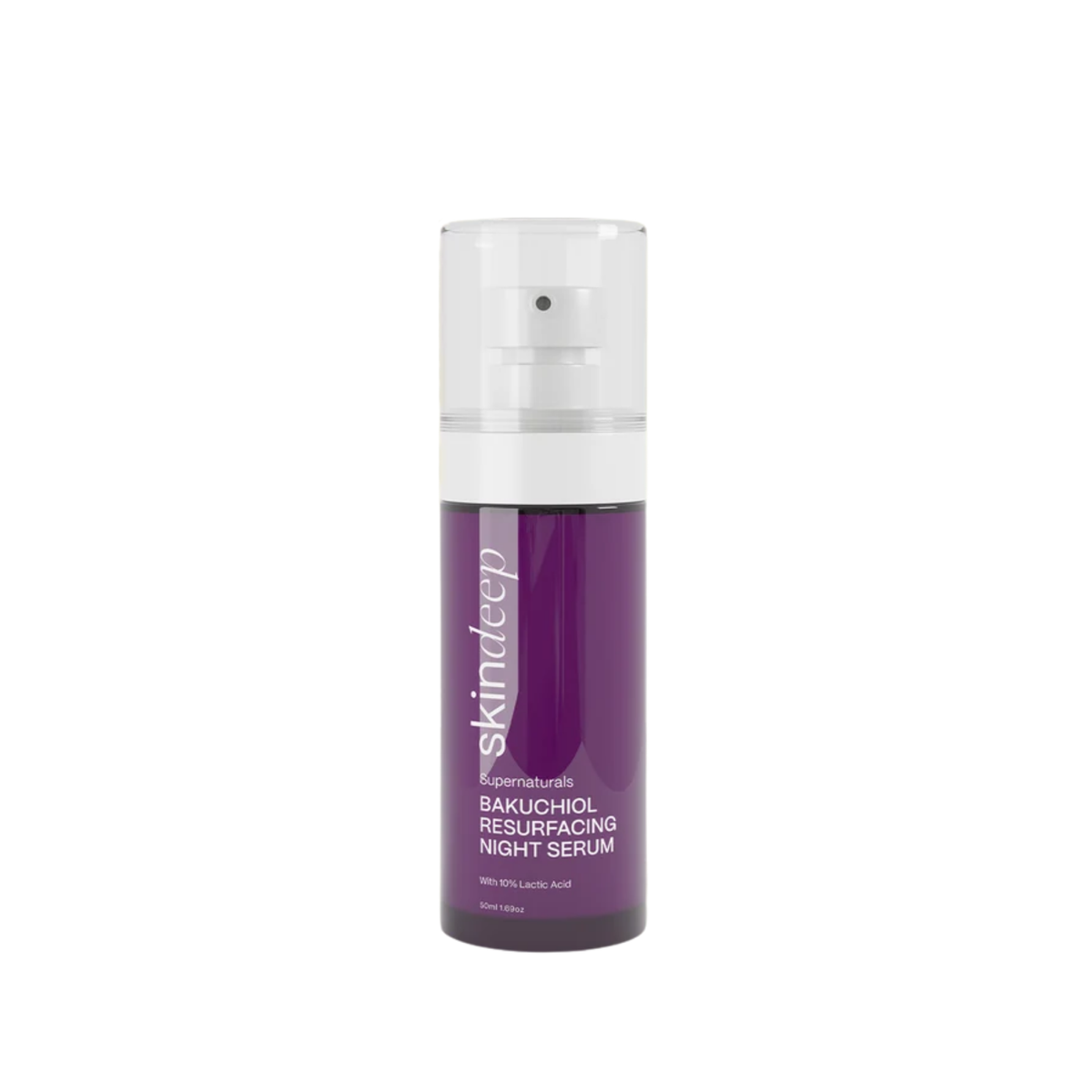 Skin Deep Bakuchiol Resurfacing Night Serum with 10% Lactic Acid