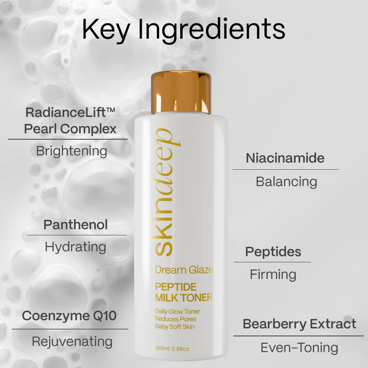 Skin Deep Dream Glaze Peptide Milk Toner