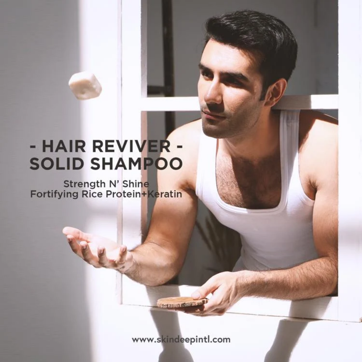 Skin Deep Hair Reviver Rice Protein Solid Shampoo