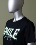 Loom Pakistan Smile Crop Top Black