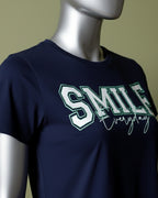 Loom Pakistan Smile Crop Top Navy Blue