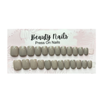 Beauty Nails Square Press On-Nails 24 Pieces - French Caramel Brown