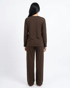 Sajiero Summer Loungewear Set Relaxco Brown