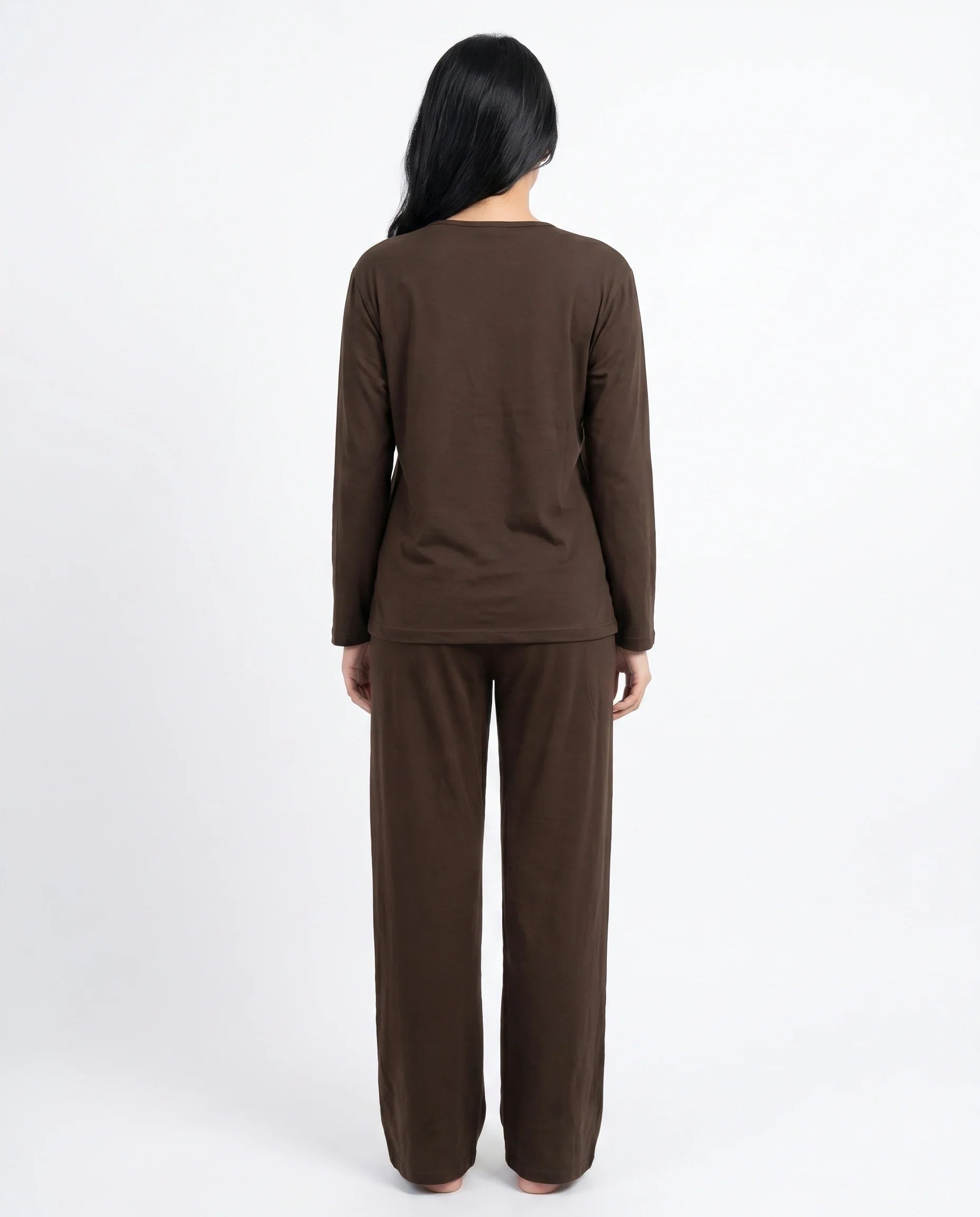 Sajiero Summer Loungewear Set Relaxco Brown