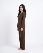 Sajiero Summer Loungewear Set Relaxco Brown