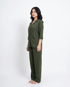 Sajiero Summer Loungewear Set Softco Dark Green