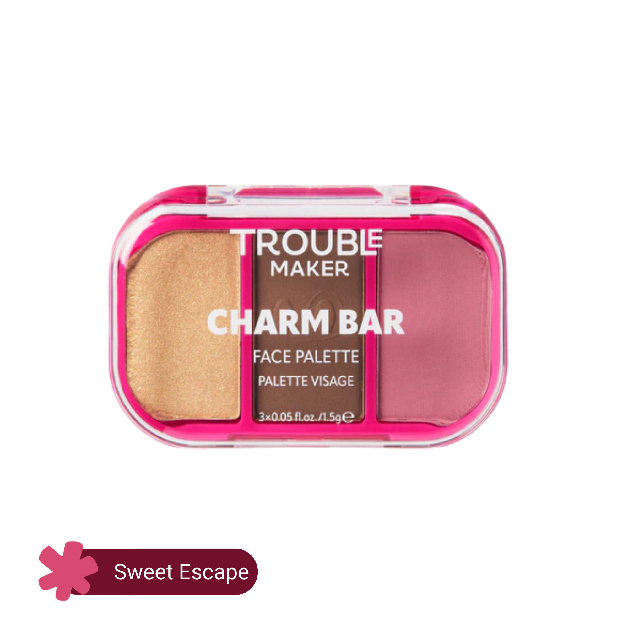 Trouble Maker Charm Bar Face Trio Palette 4.5gm