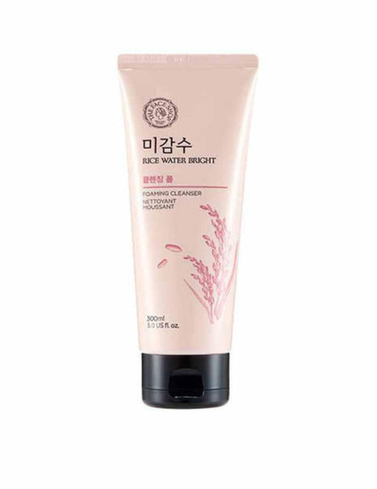 TheFaceshop Rice Water Bright Cleansing Foam Cleanser 300ml - TheSkinFit