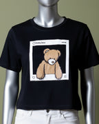 Loom Pakistan Teddy Crop Top Black