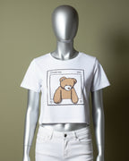 Loom Pakistan Teddy Crop Top White