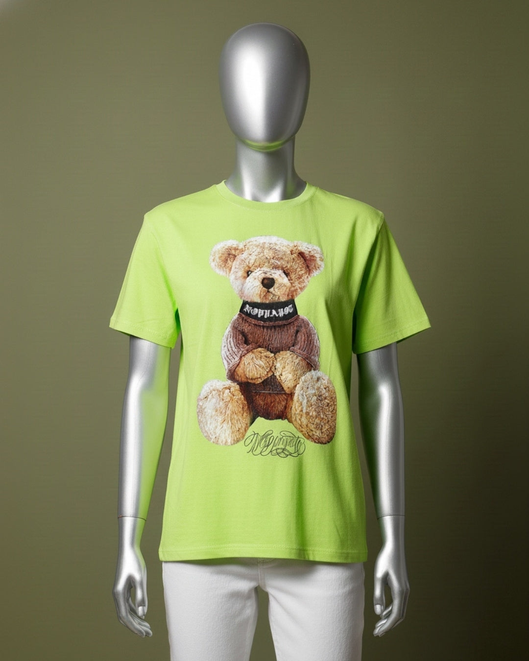 Loom Pakistan Teddy T-Shirt Neon Green