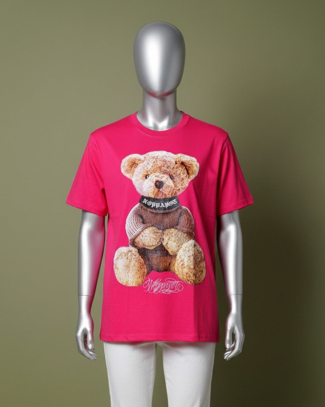 Loom Pakistan Teddy T-Shirt Neon Pink