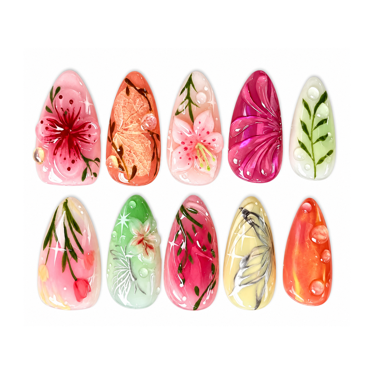 TheBlingFit Cottage Bloom Nails