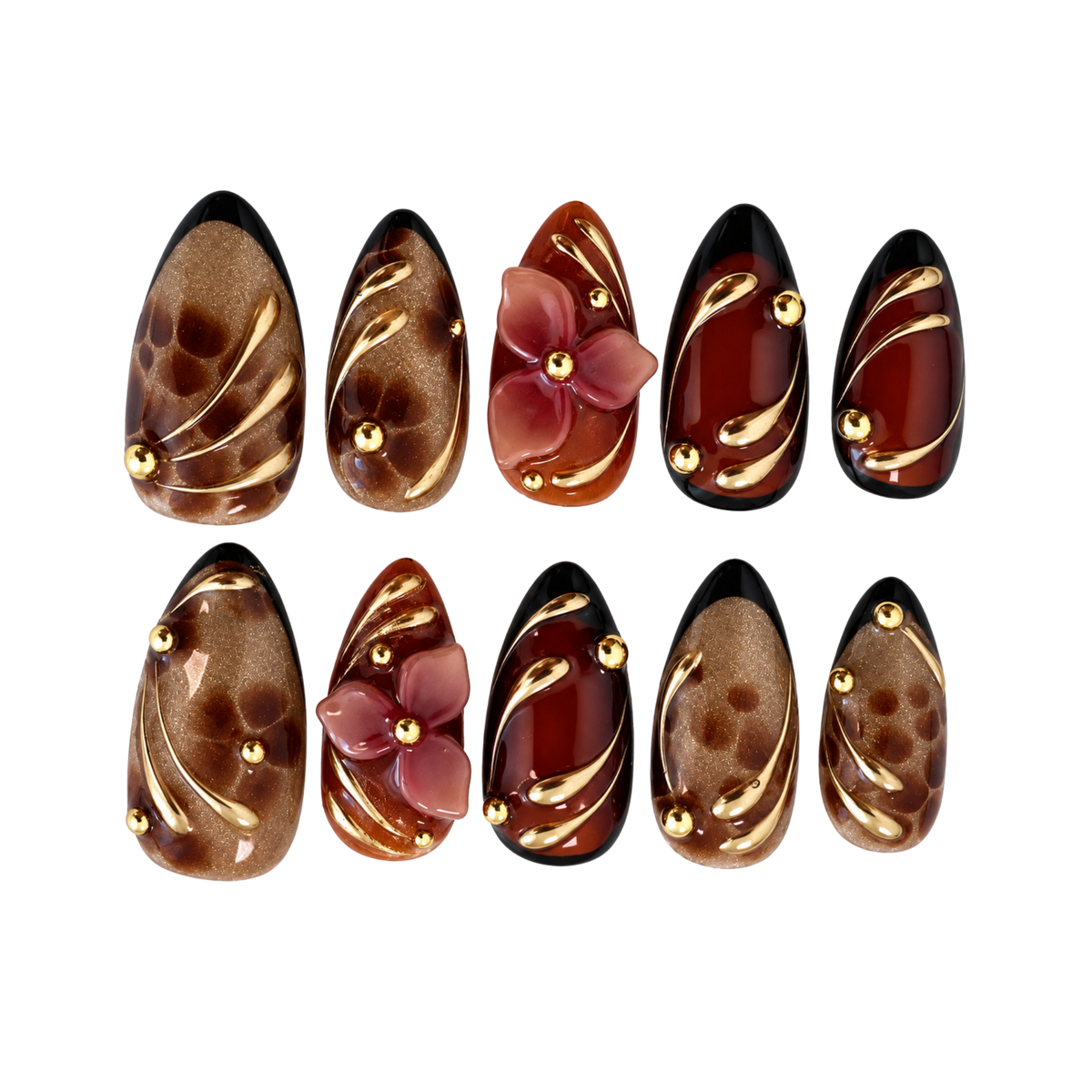 TheBlingFit Golden Hour Nails