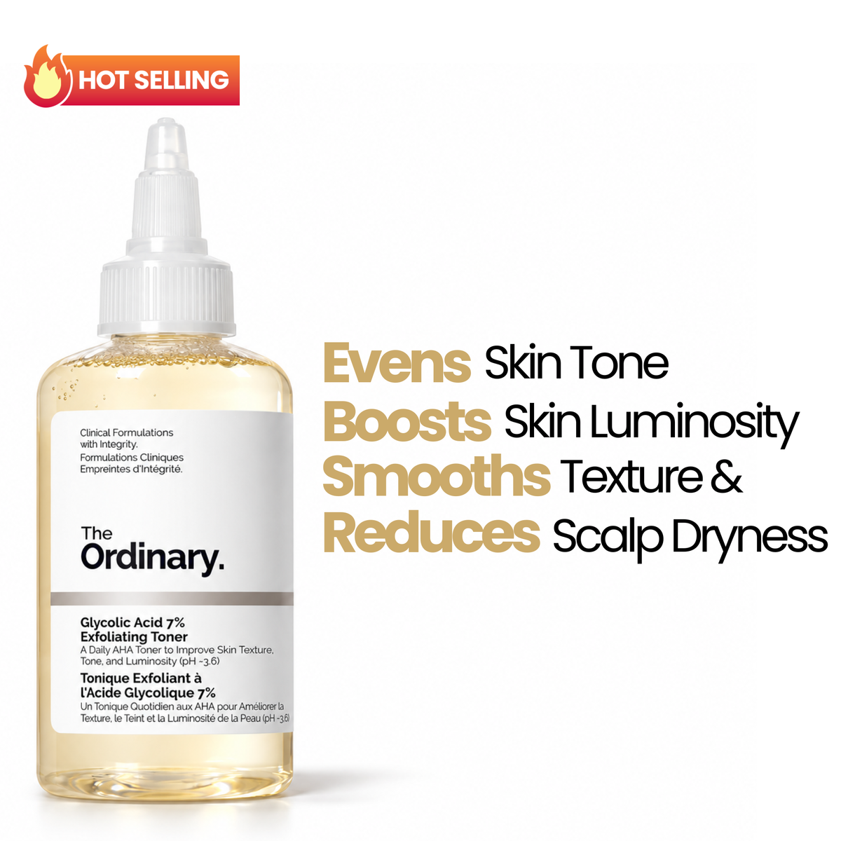 The Ordinary Glycolic Acid 7% Exfoliating Toner 100ml
