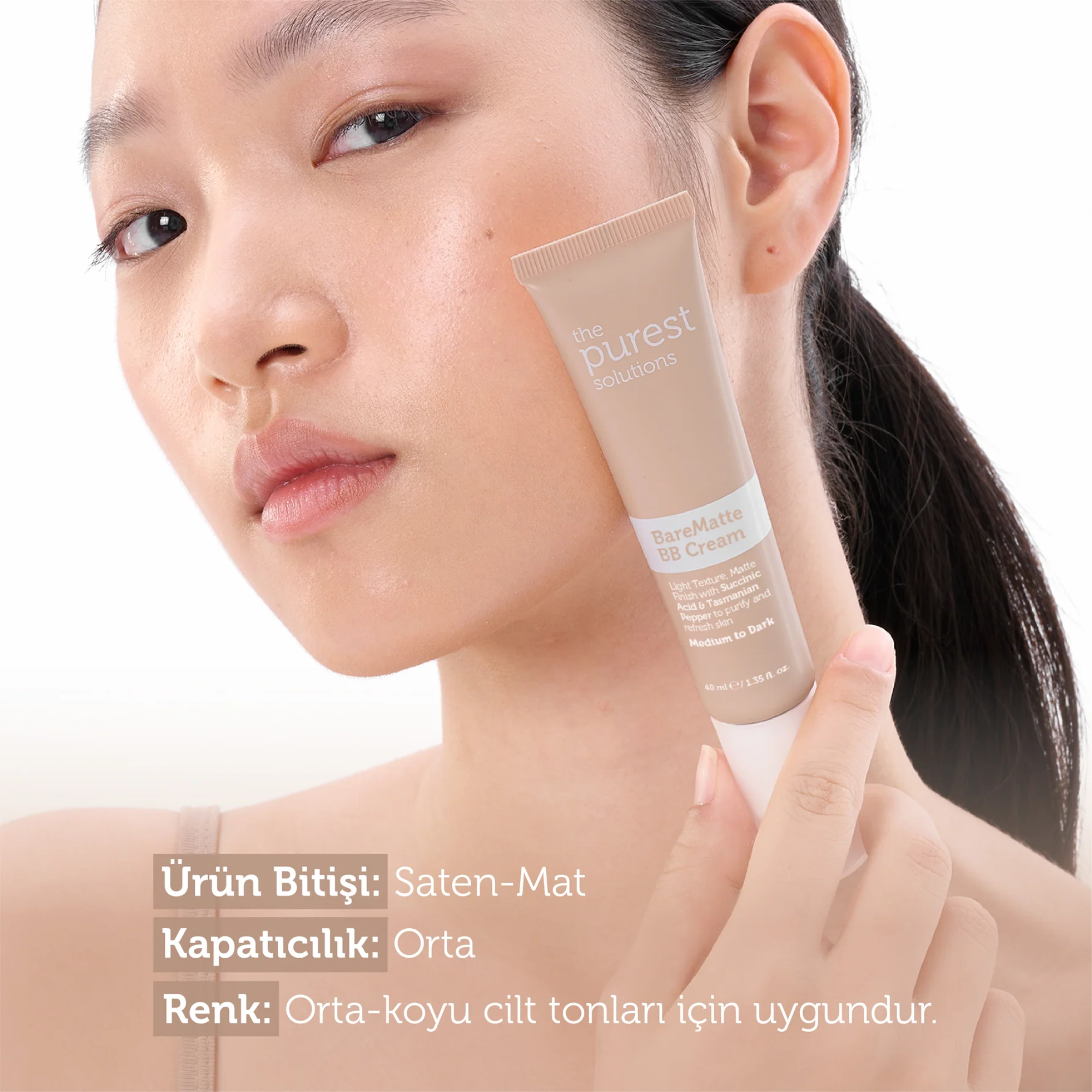 The Purest Solutions Bare Matte BB Cream SPF 50+ 40ml
