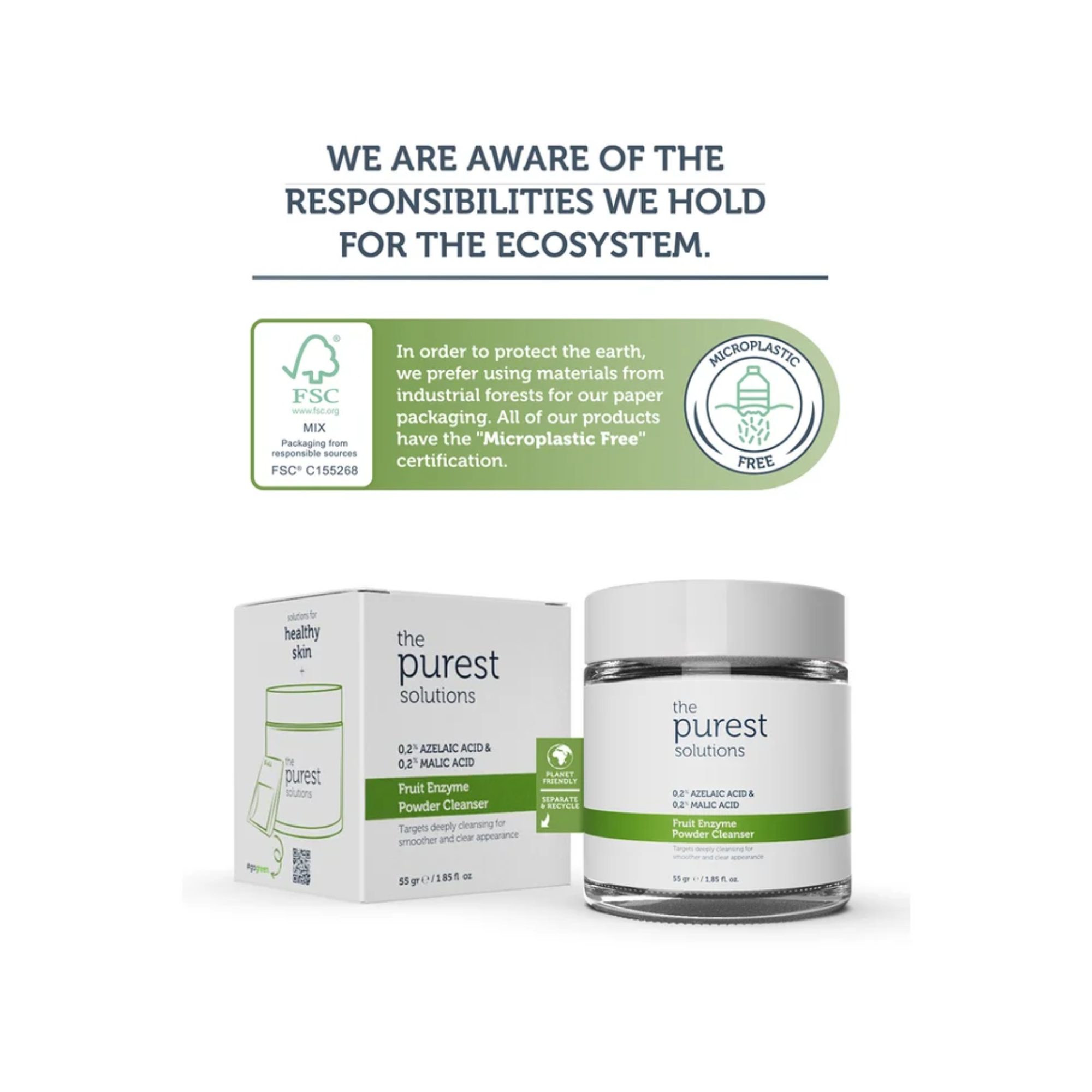 The Purest Solutions Fruit Enzyme Powder Cleanser