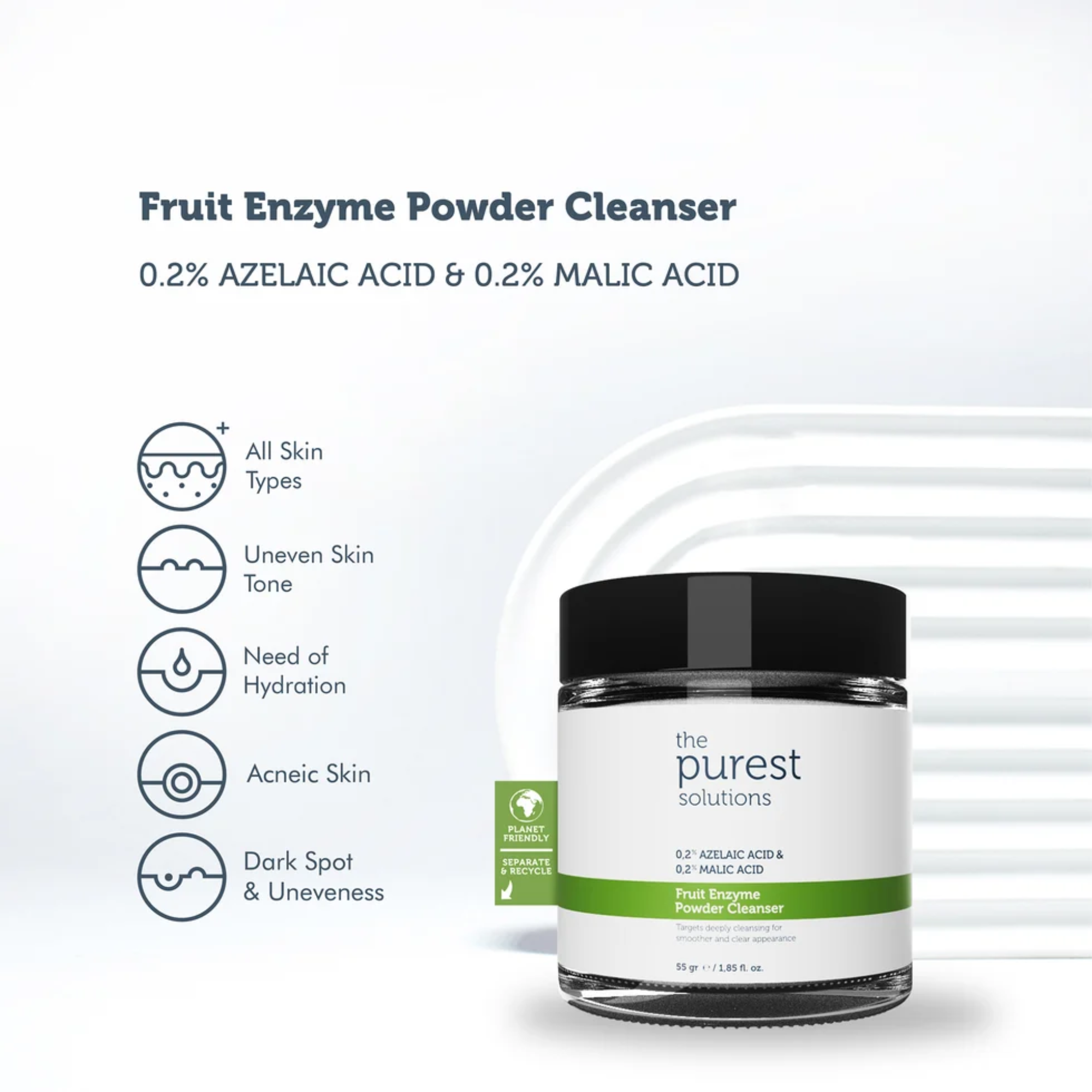 The Purest Solutions Fruit Enzyme Powder Cleanser