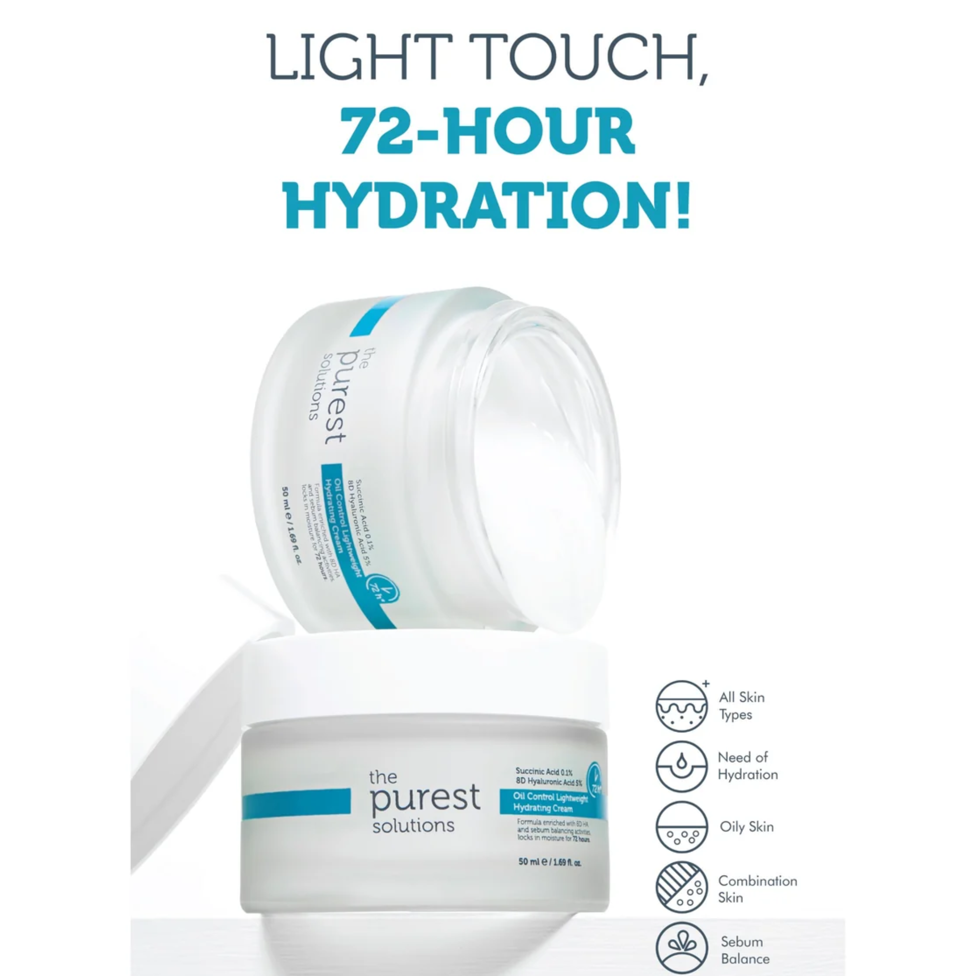 The Purest Solutions Oil Control Lightweight Hydrating Cream