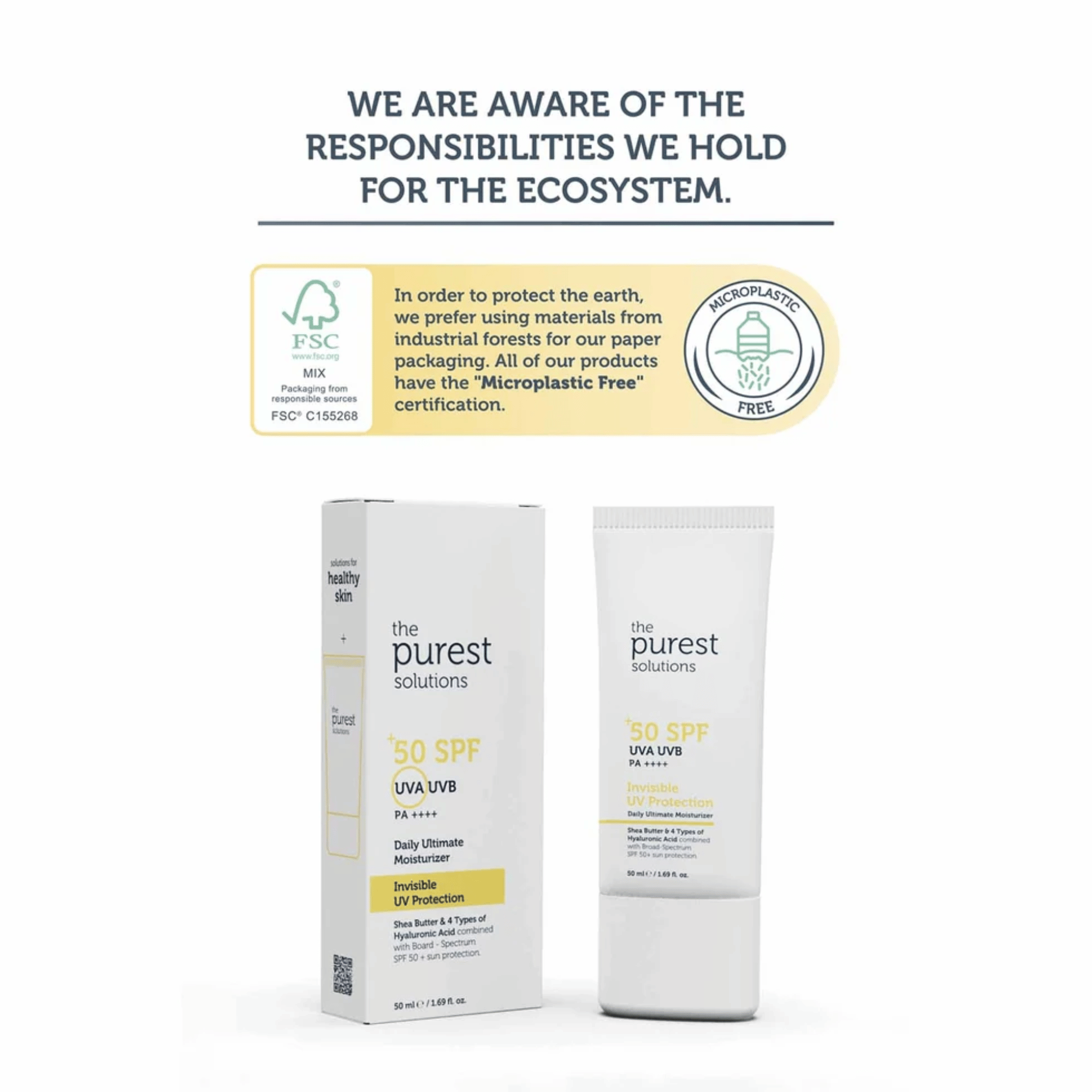 The Purest Solutions SPF 50+ PA++++ Invisible UV Protection Sunscreen