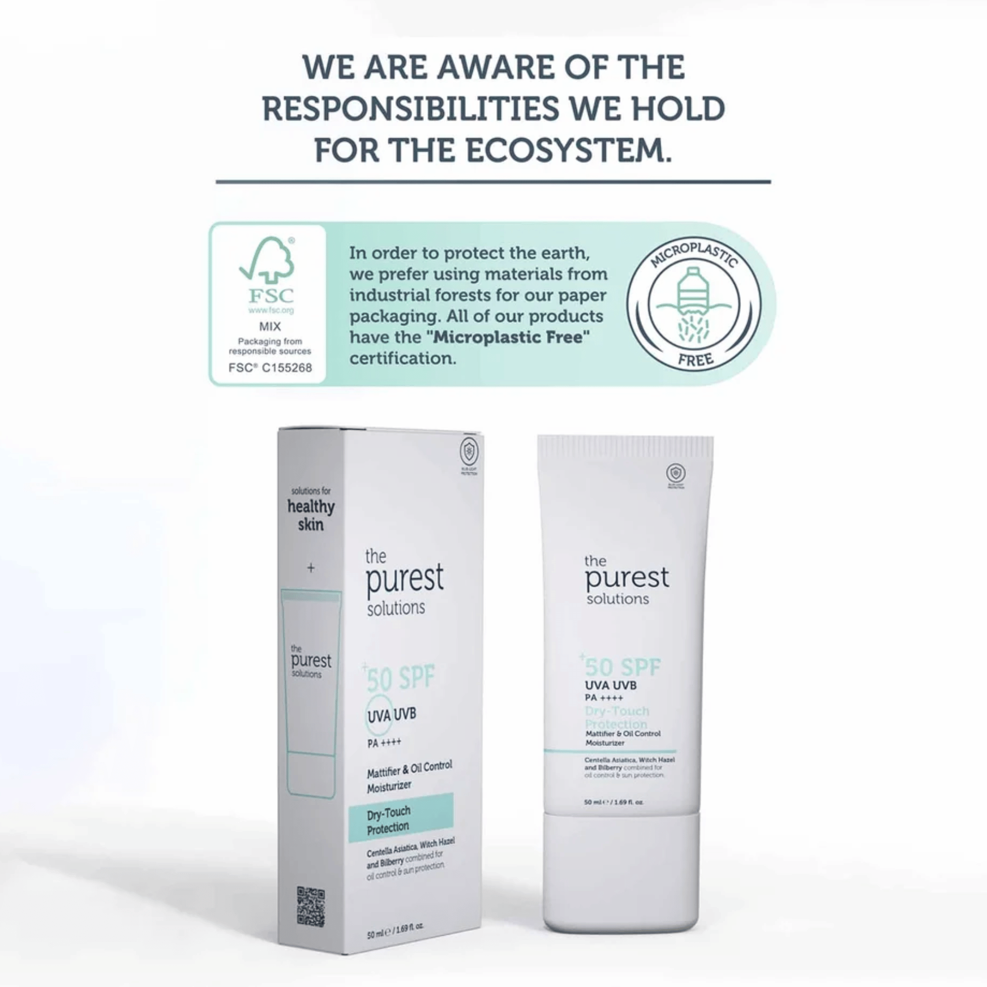 The Purest Solutions Spf 50+ PA ++++ Dry-Touch Protection Sunscreen