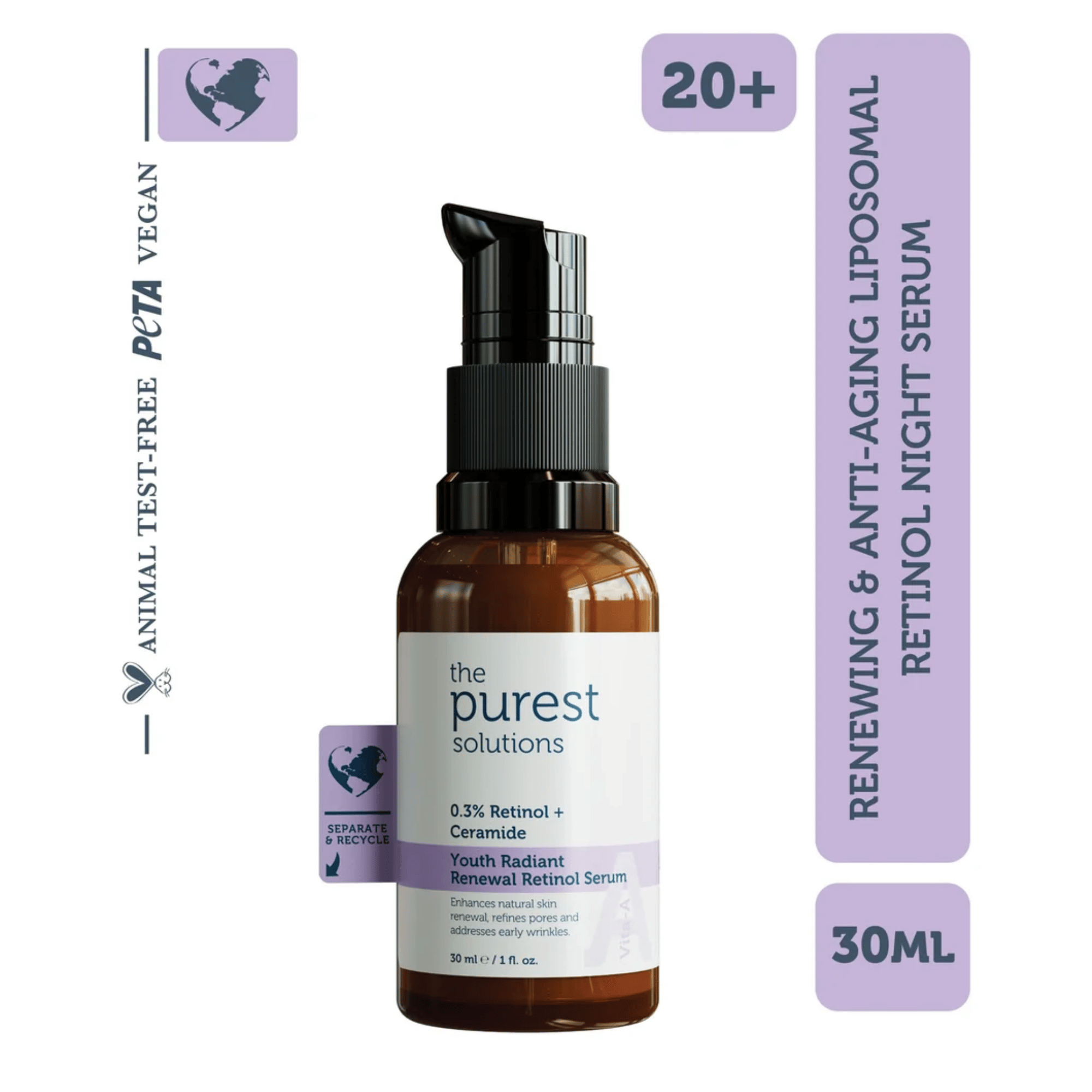 The Purest Solutions Youth Radiant Renewal Retinol Serum