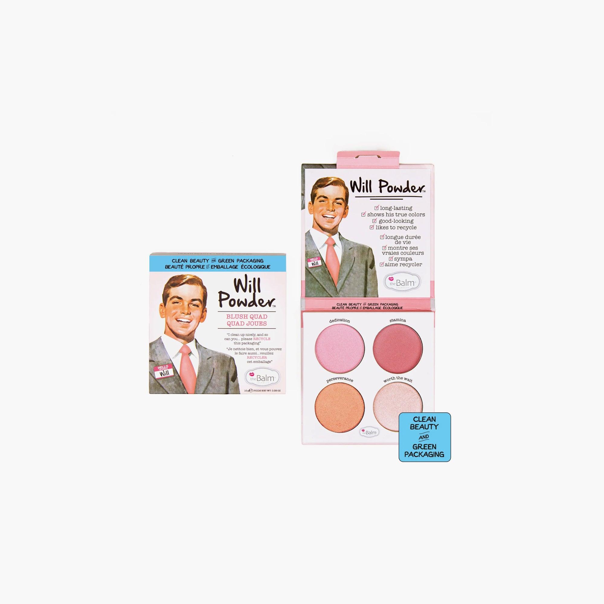 TheBalm Will Powder Blush Quad 10gm - TheSkinFit