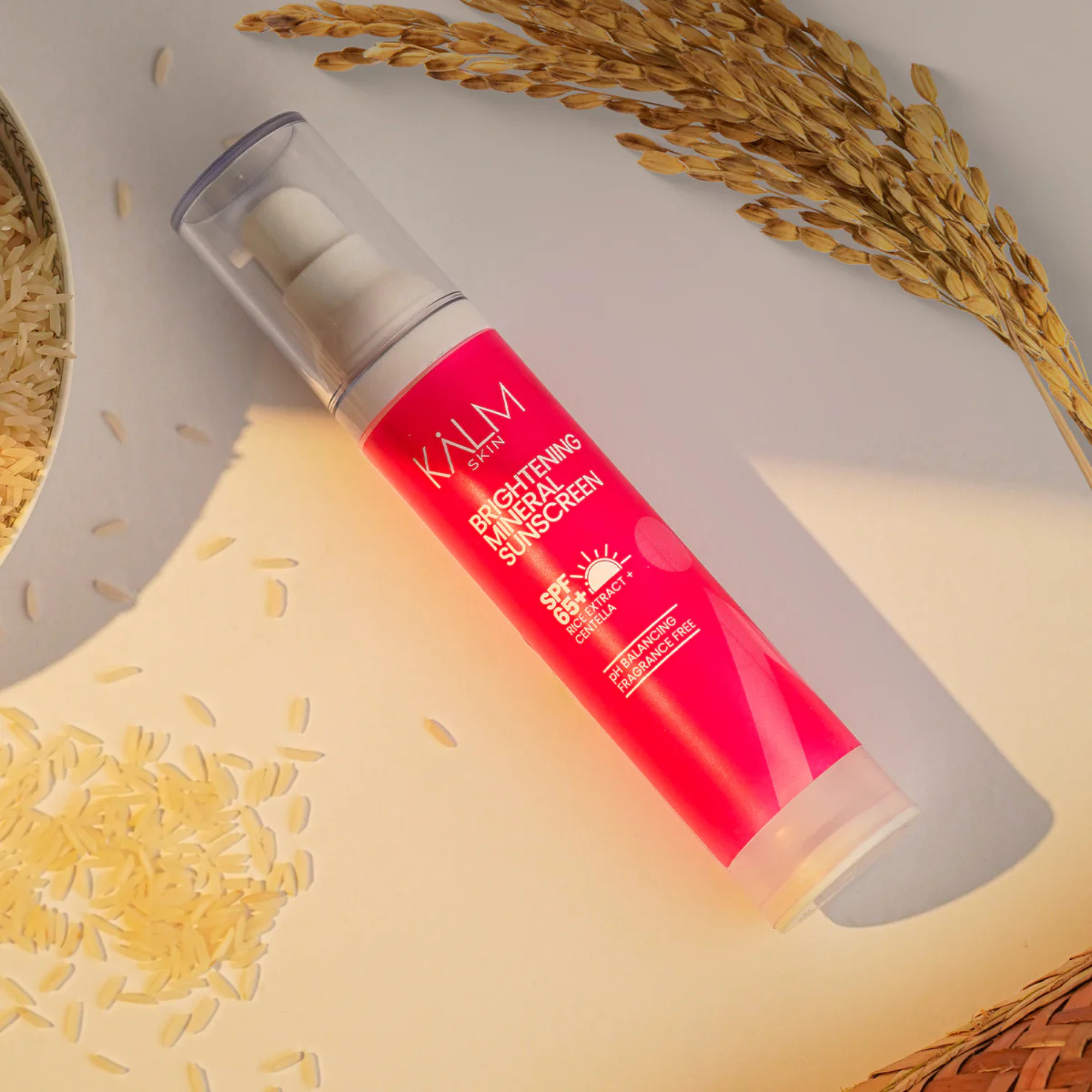 The Kalm Rice Brightening Mineral Sunscreen SPF65+ price in Pakistan