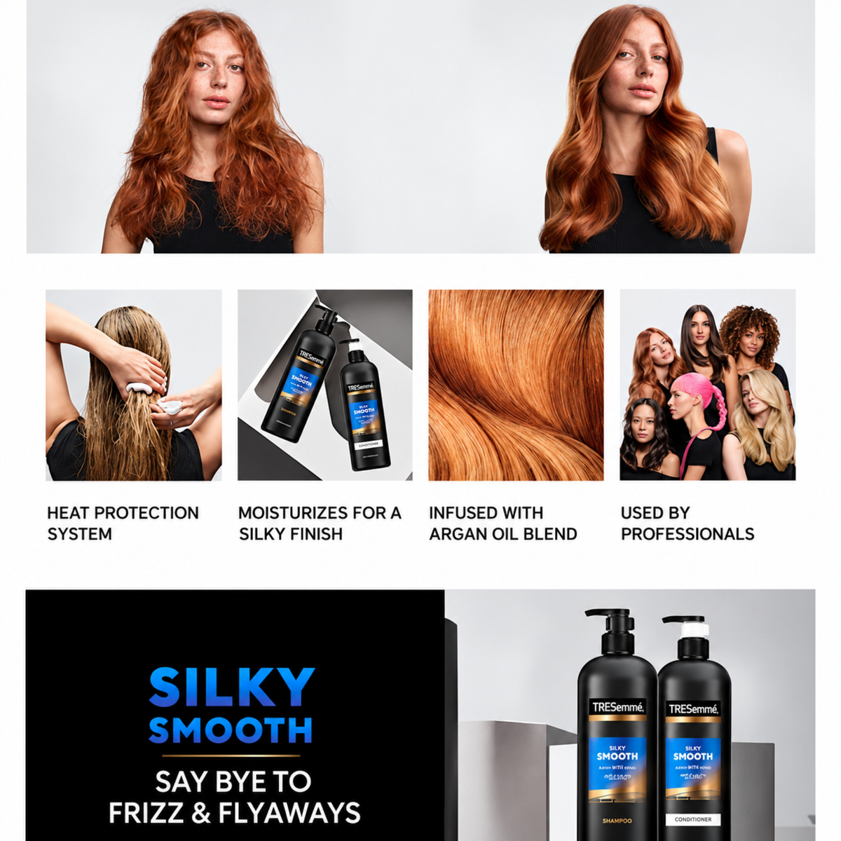 Tresemme Silky Smooth Argan Oil Blend Shampoo